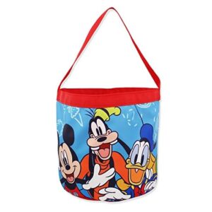 Mickey and Friends Collapsible Nylon Basket Bucket Toy Storage Tote Bag